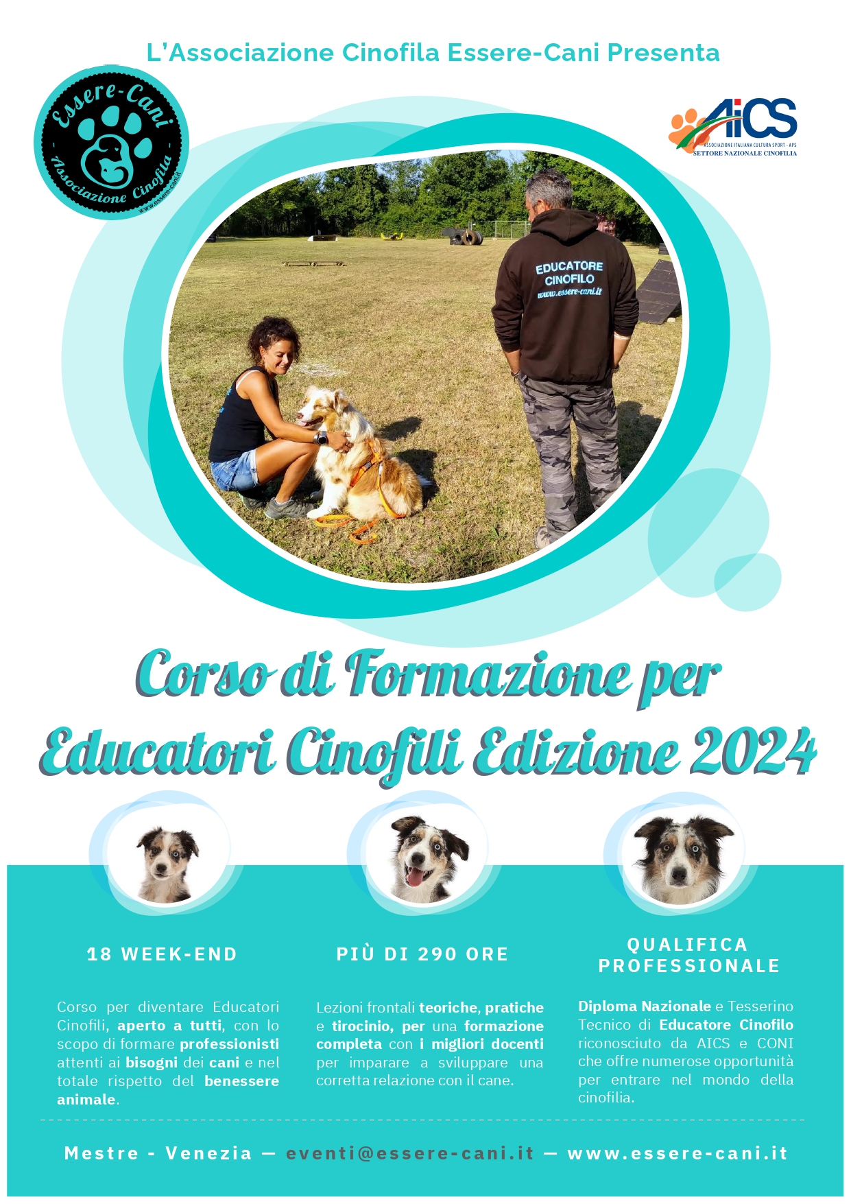 CORSO EDUCATORE CINOFILO